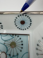 Vtg Bernardaud Limoges France “Empty Pocket” Trinket Dish MCM Trevise HTF