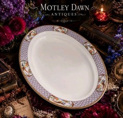 A Birdsong From Another Century Antique W. H. Grindley 12” Serving Platter C1908