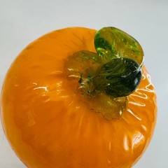 Vintage Murano Style Hand Blown Art Glass Set Of 5 Fruit And Vegetables