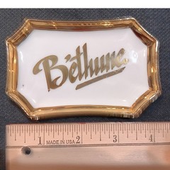 Limoges France Bethune Porcelain Trinket Dish Gold Trim Ashtray