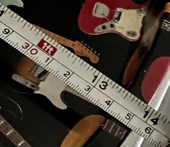 Electro Lounge Guitars Serving Tray with various iconic Fender guitar models