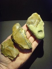 Lower Paleolithic – Three Fine Acheulean scrapers. c.450,000 BP.