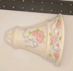Vtg.80s 2pc. Home Interiors Tea Rose Ceramic Wall Pockets Cottage,Shabby Chic,
