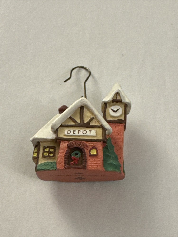 Hallmark Keepsake Old English Village Depot Miniature Ornament MM13