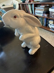 Vintage Fitz & Floyd 8” 1975 Ceramic Bunny Rabbit