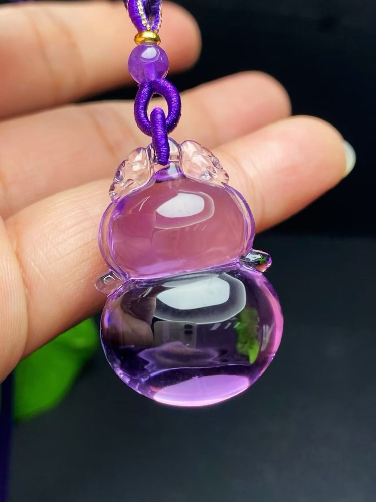 Rare Natural Brazilian Amethyst Pendant AAAAA