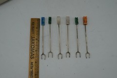 Vintage Metropolitan Museum of Art Decorative Picks Skewers Set of 6 in Box MCM