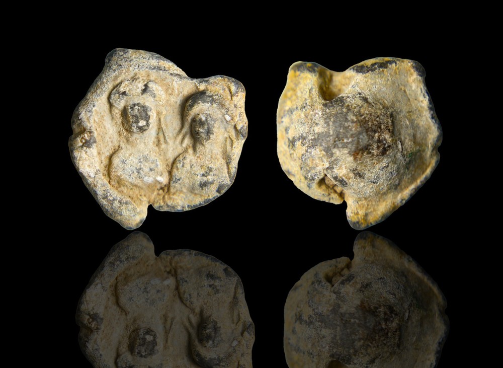 Roman Lead Seal with Two Confronted Busts, 1st–3rd Century AD Antiquity COA