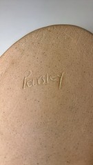 Parsley Pottery Cream Speckled Oval Dish with Lid