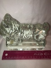 Adorable Vintage Scotty dogs Heavy Glass Bookends Figurines Fun