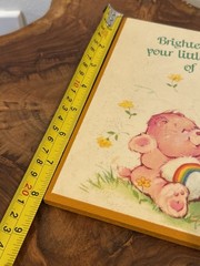 Vintage 1982 Care Bear Wooden Picture Made In USA Cheer Bear
