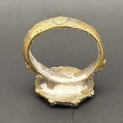 Ancient near eastern Roman Ring bronze ring with engraved bezel Size 7 Ring