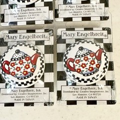 Mary Engelbreit Vintage Drawer Pulls Teapot Set Of 6 New In Original Packaging