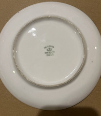 4 Vintage Meito China Hand Painted Landscape Plates 6 1/2″ Japan