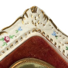 Vintage A Cameo Creation Hubak Lady by Unknown Artist Porcelain Frame Japan READ