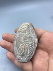 Extremely Amazing Ancient Old Natural Jasper Stone With A Figure Engraves Amulet