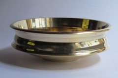 Brass Traditional Kerala Hindu Uruli VesseI Flower Pot Home Decor Urli 5.5 Inch