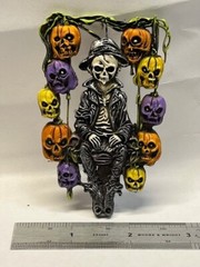 Neil Eyre Designs Halloween Skeleton Skull Haunted Pumpkins Pumpkin Magnet
