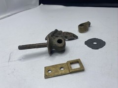 Metal Detector Finds Lot Brass? Copper? Latches Vintage Antique Parts Pieces MK