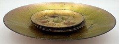 Vintage California Cloisonne by Landau & Associates Plates Enamel on Copper
