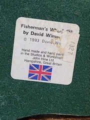 The Fishermans Wharf by David Winter 1983 Great Britain Hand Made & Painted