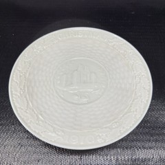 Belleek Christmas 9inch Plate Dish Fine Porcelain 1970 Castle Caldwell Ireland