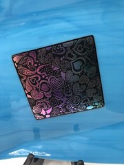 Beautiful Blue Art Glass Plate Dish Fun