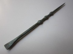 very rare AMAZING perfect ancient roman large bronze engraved stylus I – II A.D.
