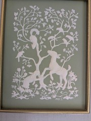 Green Wedgwood Jasperware Parian Porcelain Wall Plaque Flora and Fauna FRAMED