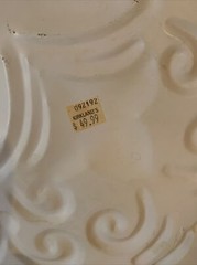 Metal Punched Tin Plate Decorative 20”Hand Painted With Stand