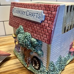 Fitz and Floyd Country Crafts Cookie Jar and Lid
