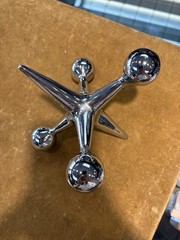 Chrome Platted Steel Jack 5” By 5” By 5” 3lb