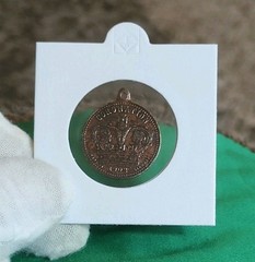 1902 Britain Barratt & CO. Sweets Coronation Token Metal Detecting Find (43)