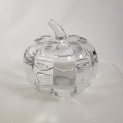 Godinger Ireland Shannon 24% Lead Crystal Pumpkin Fall Halloween Thanksgiving