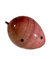 Italian Alabaster Polished Marble Stone Fruit Prickly Pear Cactus MCM
