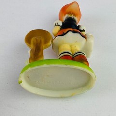 Bus Stop Girl Figurine Celluloid Hard Plastic Hummel Style Collectible