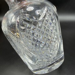 Waterford Lead Crystal Wedding Heirloom Vase Wedge Cut Discontinued Heavy Clear