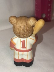 Vintage 😊 HomCo HOME INTERIORS Bear Figurine Baseball Fun
