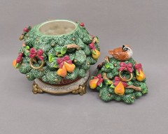 Fitz & Floyd 12 Days Christmas Five Golden Rings Lidded Limited Edition 2000