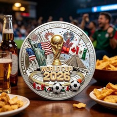 2026 World Cup Memorial Challenge Coin World Cup 2026 Commemorative Coin