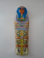 Vintage Egyptian Sarcophagus Tin Box British museum Nesperennub