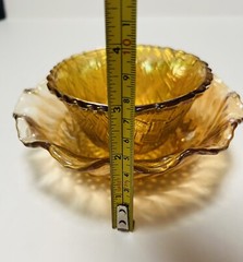 Vintage Carnival Glass Candy Dish Bowls Unbranded 6.5″