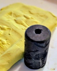 Rare Ancient Near Eastern Stone Intaglio Cylinder Seal, Impala Animals