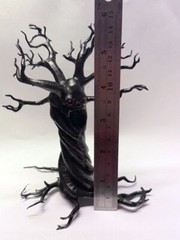 Halloween Haunted House Scream Spooky Dead Tree 3D Red Crystal Eyes LED Lights