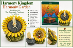 Harmony Kingdom ~SUNFLOWER~ Lord Byron The Lady Bug~NIB~HARMONY Garden~