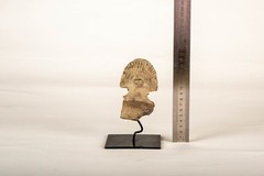 Rare PreColumbian Tumaco Carved Clay Heads and Figures Collection. 300A.C