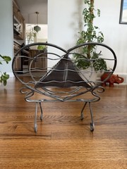 Nautical Sailboat Boat Metal Magazine Rack Holder Nautical Decor