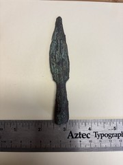 Authentic Old Copper Culture Socketed Projectile Point