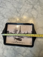 Decorative Small Metal Tray From Paris, France (Pic of Eiffel Tower) – NEW