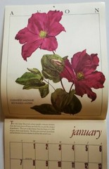 Vintage Avon Edwardian Flowers 1990 Calendar